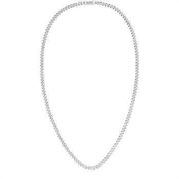 Boss Armbånd & Halskæde Sæt Sølvtonet