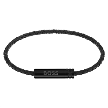 Boss Armbånd Ares Air Sort Læder