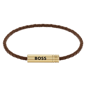 Boss Armbånd Ares Air Brunt Læder