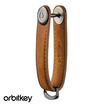 Orbitkey Nøglering Chesnut Brown Læder