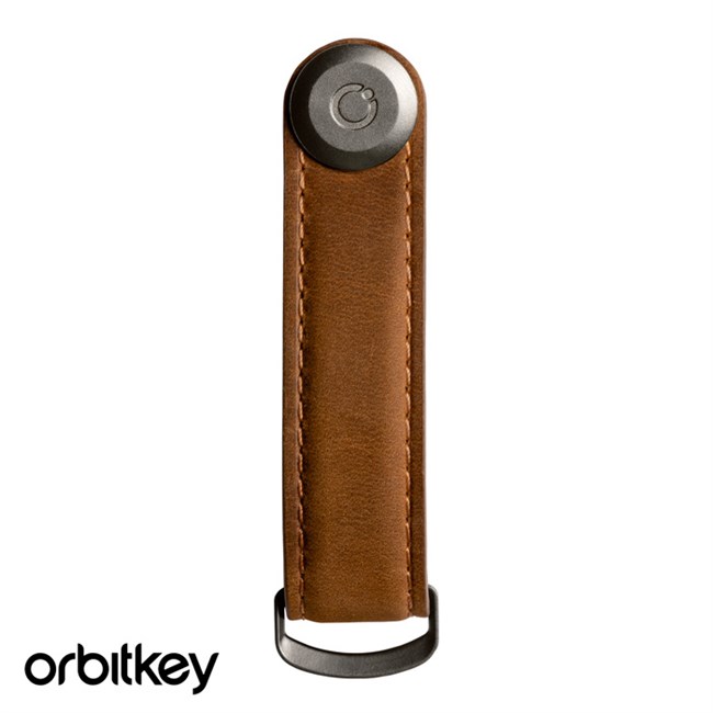 Orbitkey Nøglering Chesnut Brown Læder