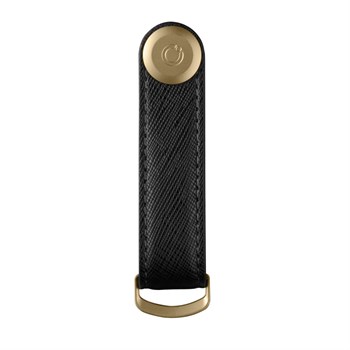 Orbitkey Nøglering Saffiano Liquorice Black