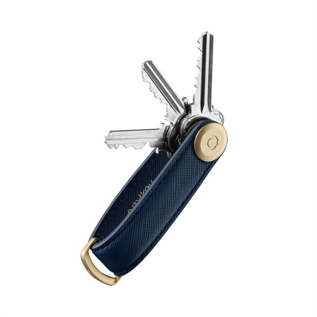 Orbitkey Nøglering Saffiano Oxford Navy