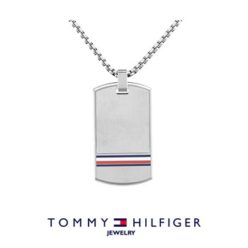 Hilfiger Halskæde Dogtag Vendbar Logo Corp