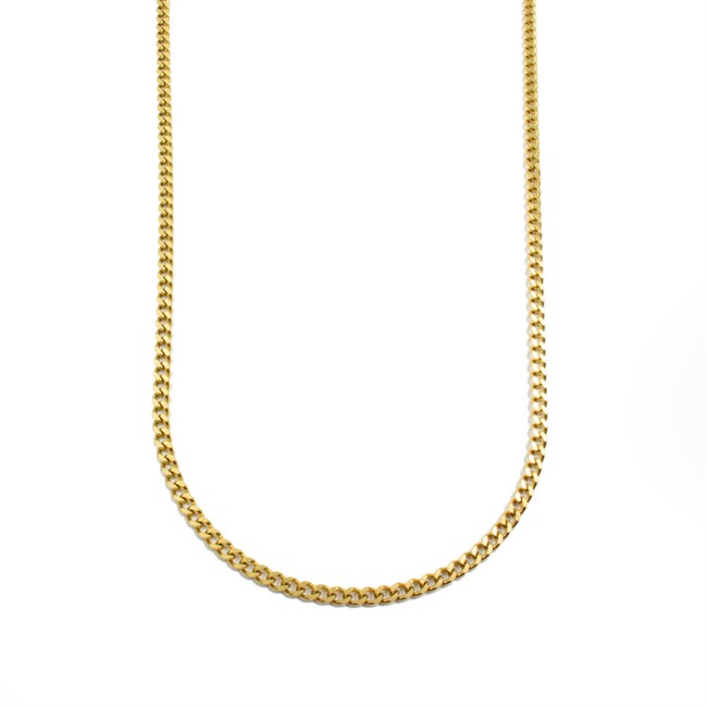 Klassisk Halskæde Guld Design 5mm