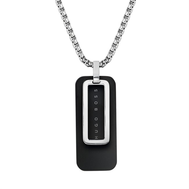 Hugo Boss Halskæde Black & Steel Dogtag