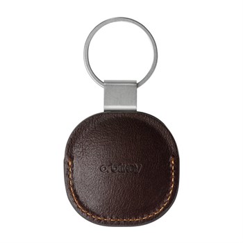 Airtag Holder Espresso Brunt Læder Orbitkey