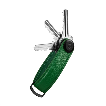 Orbitkey Nøglering Emerald Green & Black Pebbled