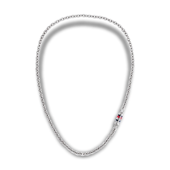 Moderne chain halskæde i sølvtone fra Tommy Hilfiger