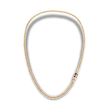 Moderne chain halskæde i guldtone fra Tommy Hilfiger