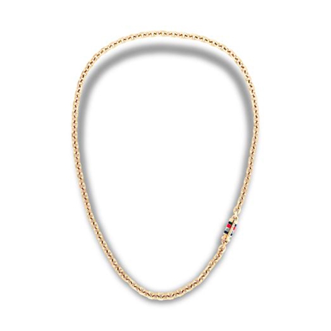 Moderne chain halskæde i guldtone fra Tommy Hilfiger