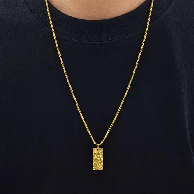 Axel Halskæde med Guldtonet vedhæng