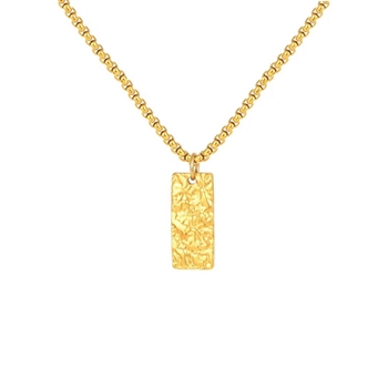 Axel Halskæde med Guldtonet vedhæng