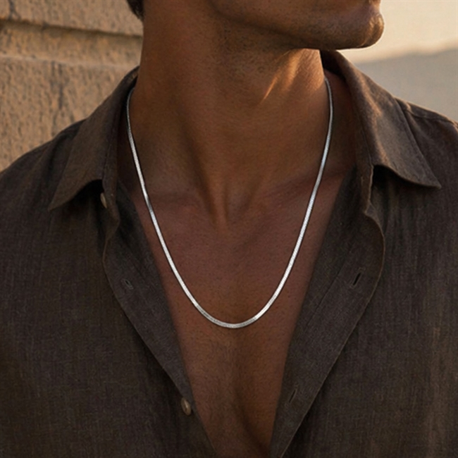 Halskæde Steel Core & Silver