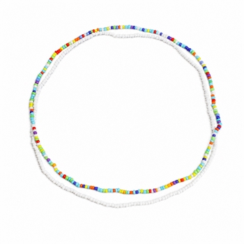 Perle Halskæde Sæt Glas Beads