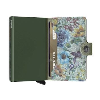 Secrid Mini Wallet Crisple Pistachio Floral Kortholder