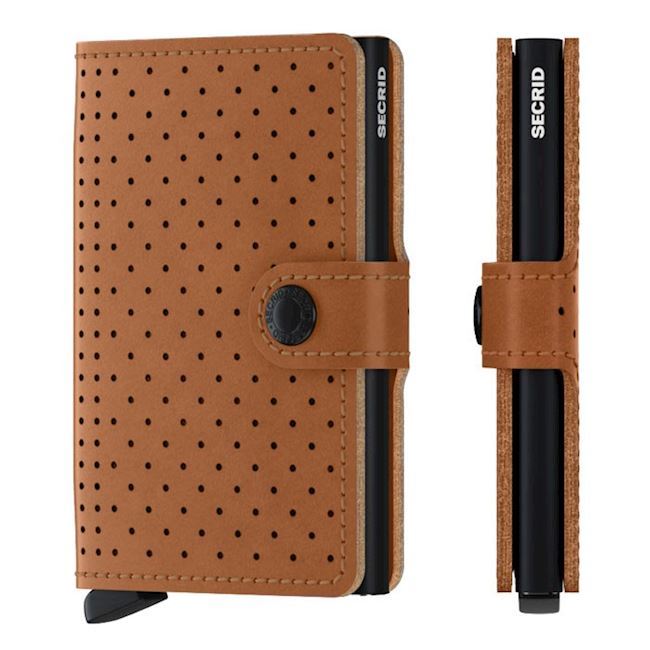 Secrid Mini Wallet Perforated Cognac Kortholder