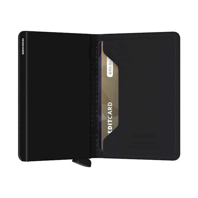 Secrid Slim Wallet Perforated Black Kortholder