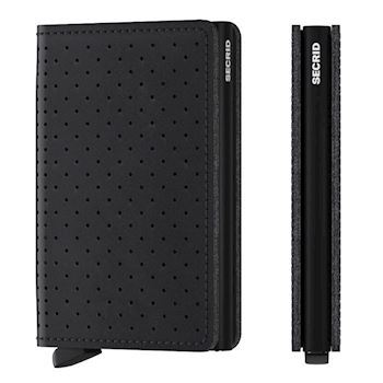 Secrid Slim Wallet Perforated Black Kortholder