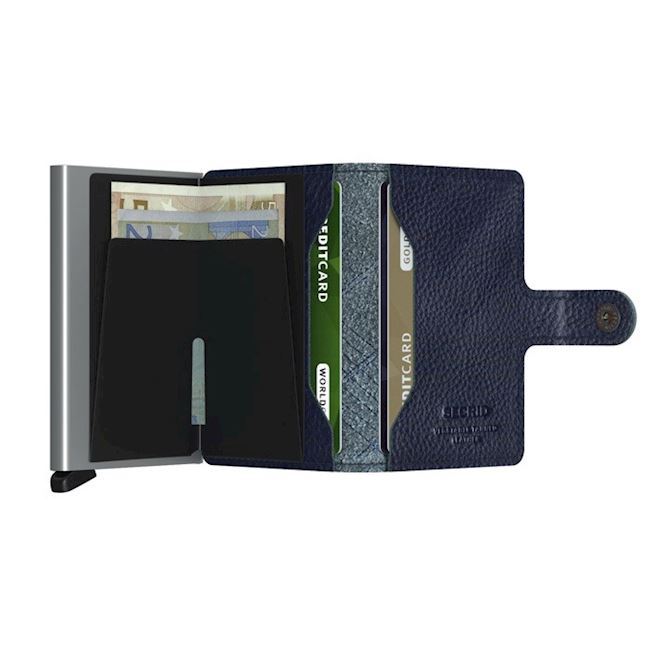 Secrid Mini Wallet Linea Stitch Navy