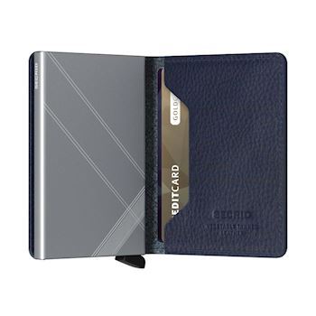 Secrid Slim Wallet Linea Navy Stitch