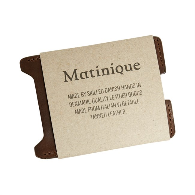 Matinique Kortholder Klassisk Dark Brown