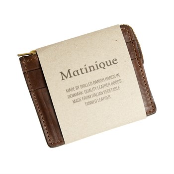 Matinique Kortholder Dark Brown Med Lynlås