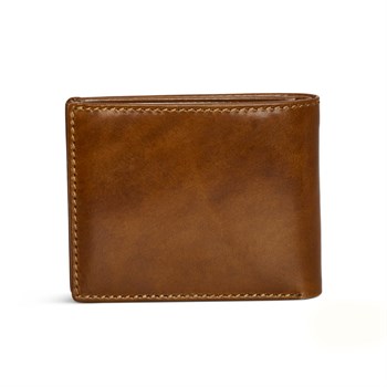 Kortholder Pung med Seddelrum Kalveskind Cognac
