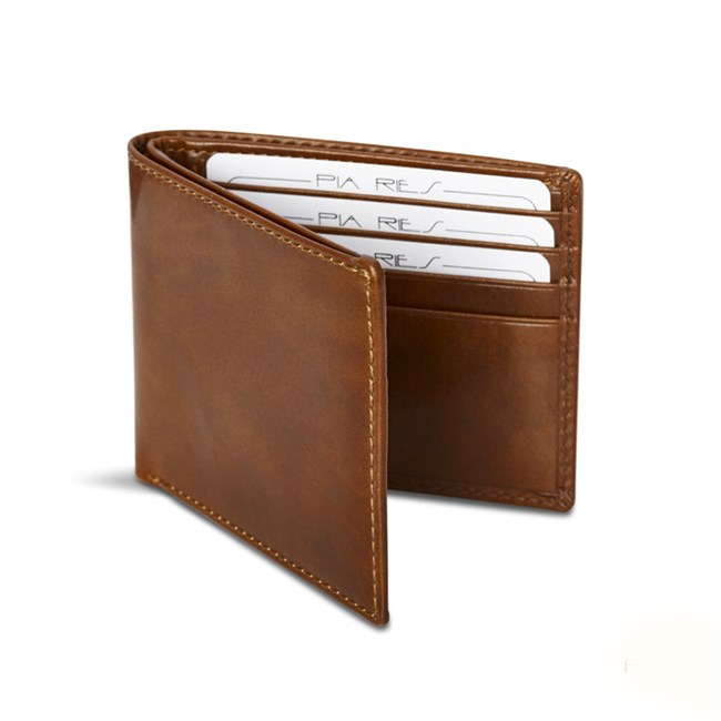 Kortholder Pung med Seddelrum Kalveskind Cognac