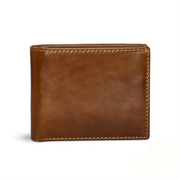 Kortholder Pung med Seddelrum Kalveskind Cognac