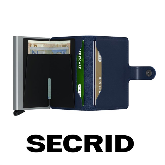 Secrid Mini Wallet Original Navy & Silver