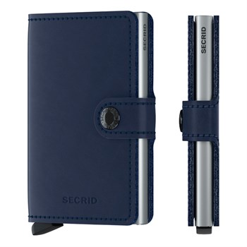 Secrid Mini Wallet Original Navy & Silver