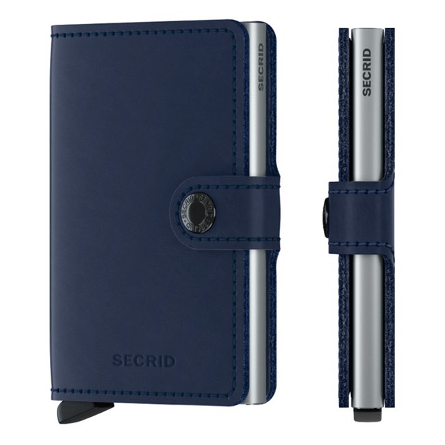 Secrid Mini Wallet Original Navy & Silver