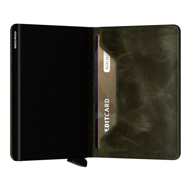 Secrid Slim Wallet Vintage Olive & Black