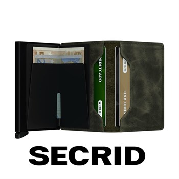 Secrid Slim Wallet Vintage Olive & Black