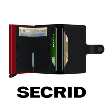 Secrid Mini Wallet Matte Black & Red