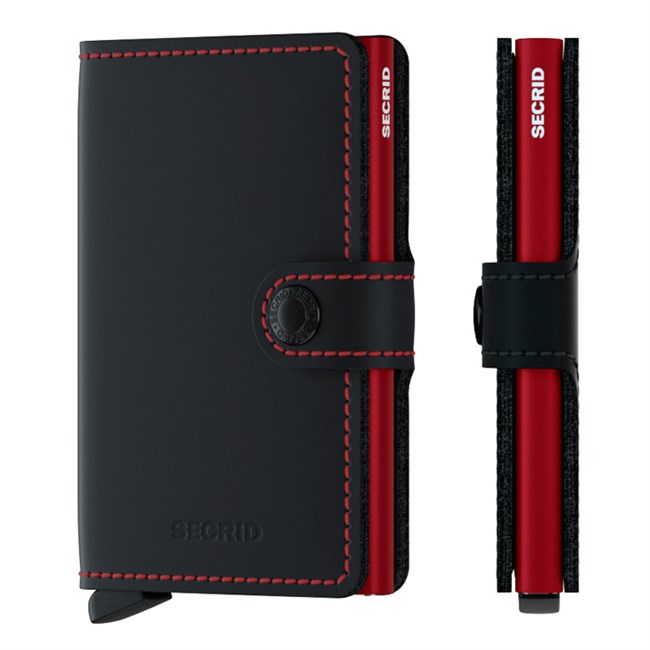 Secrid Mini Wallet Matte Black & Red