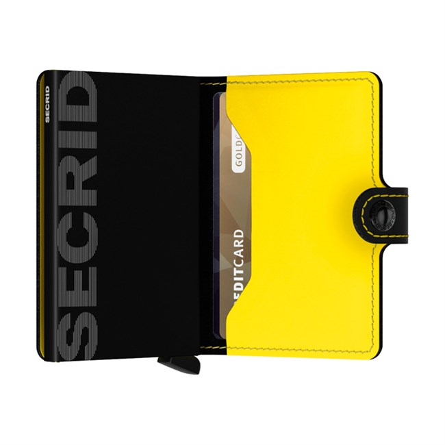 Secrid Mini Wallet Matte Black & Yellow