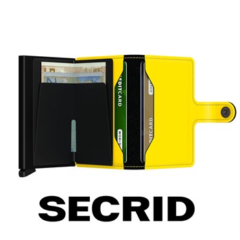 Secrid Mini Wallet Matte Black & Yellow