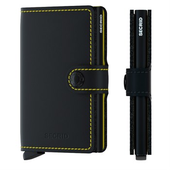 Secrid Mini Wallet Matte Black & Yellow