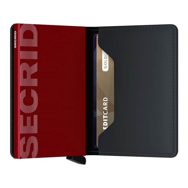 Secrid Slim Wallet Matte Black & Red