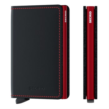 Secrid Slim Wallet Matte Black & Red