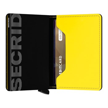 Secrid Slim Wallet Matte Black & Yellow