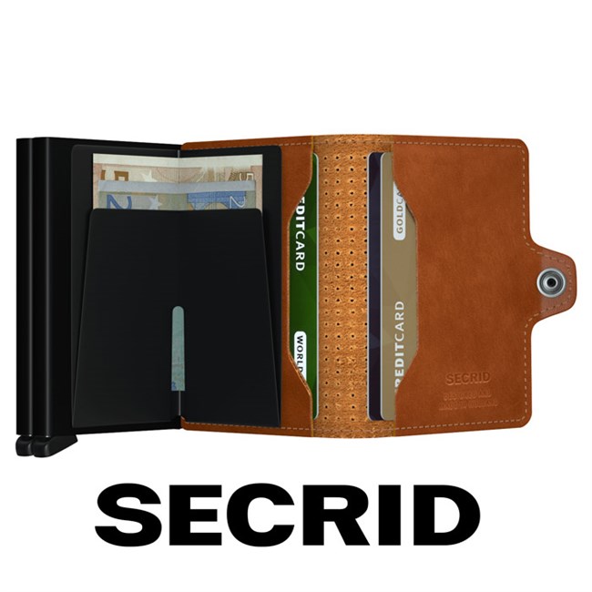 Secrid Twin Wallet Perforated Cognac