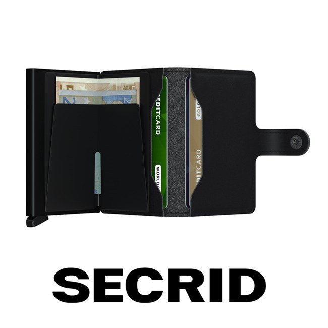 Secrid Mini Wallet Vegan Soft Touch Black