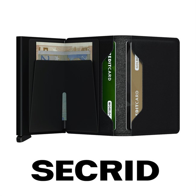 Secrid Slim Wallet Vegan Soft Touch Black