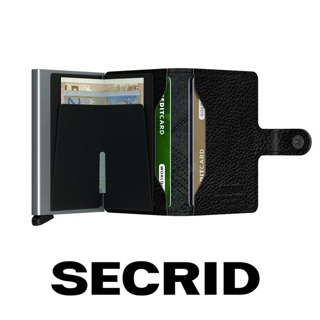 Secrid Mini Wallet Linea Stitch Black
