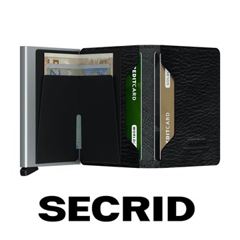 Secrid Slim Wallet Linea Black Stitch