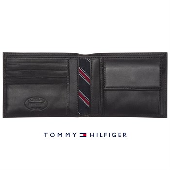 Tommy Hilfiger Pung ETON CC & COIN Sort Læder