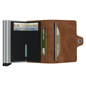 Secrid Twin Wallet Cognac Brown & Silver